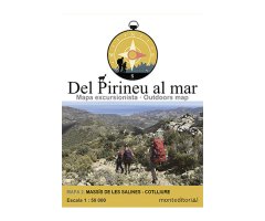 MAPA MONT EDITORIAL 1:50.000 TRAVESSA DEL PIRINEU AL MAR