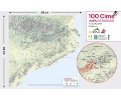 100 CIMS. MAPA DE RASCAR. MAPA ALPINA 1:400.000