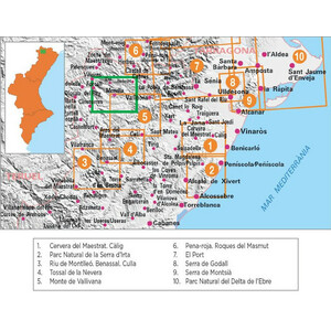 MAPA PIOLET 1:20.000 MORELLA. CAMINS I ASSEGADORS_1