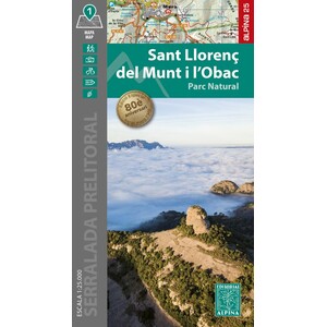 MAPA ALPINA 1:25.000 SANT LLORENÇ DEL MUNT I L'OBAC