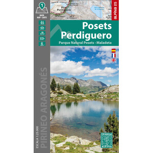 MAPA ALPINA 1:25.000. POSETS PERDIGUERO. PARQUE NATURAL POSETS Y MALADETA