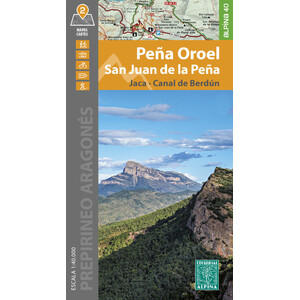 2 MAPAS ALPINA 1:40.000 PEÑA OROEL SAN JUAN DE LA OEÑA. JACA. CANAL DE BERDÚN