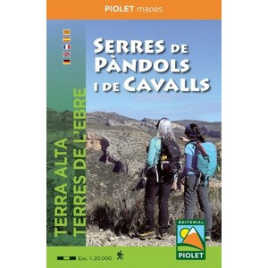 MAPA PIOLET 1:20.000. TERRA ALTA I TERRES DE L'EBRE. SERRES DE PÀNDOLS I DE CAVALLS