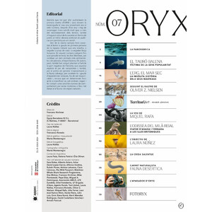 ORYX, LA REVISTA DE L'AMANT DE LA NATURA. NÚMERO 07. VERSIÓ IMPRESA EN CATALÀ._1