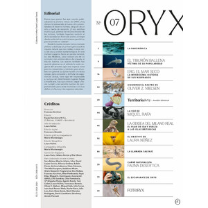 ORYX, LA REVISTA DEL AMANTE DE LA NATURALEZA. NÚMERO 07. VERSIÓN IMPRESA EN CASTELLANO._1