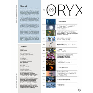 ORYX, LA REVISTA DEL AMANTE DE LA NATURALEZA. NÚMERO 09. VERSIÓN IMPRESA EN CASTELLANO. 2