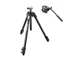 MANFROTTO KIT ORYX COMPUESTO POR TRÍPODE DE CARBONO MT055CXPRO3 CON RÓTULA MVH500AH