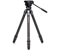 BENRO KIT TRÍPODE DE FIBRA DE CARBONO TORTOISE 34CLV Y RÓTULA S4PRO