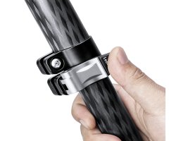 LEOFOTO KIT TRÍPODE DE FIBRA DE CARBONO MANBA LV-284C Y RÓTULA FLUIDA BV-5 7