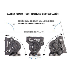 LEOFOTO RÓTULA BV-10 DE VIDEO FLUIDA 3