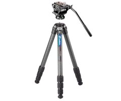 LEOFOTO KIT COMPUESTO POR TRÍPODE DE FIBRA CARBONO RANGER LS-284C Y RÓTULA FLUIDA BV-5 