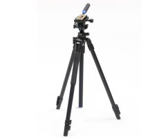 TRÍPODE SLIK PRO AL 323 DE ALUMINIO CON RÓTULA DE VÍDEO DE DOS EJES SVH-501