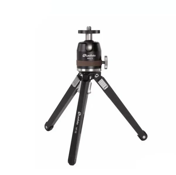 LEOFOTO KIT MINITRIPODE DE SOBREMESA MT-02 CON RÓTULA BOLA MBH-19