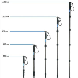LEOFOTO MONOPIE MP-285C 5 SECCIONES DE CARBONO Y CIERRE DE ROSCA 4